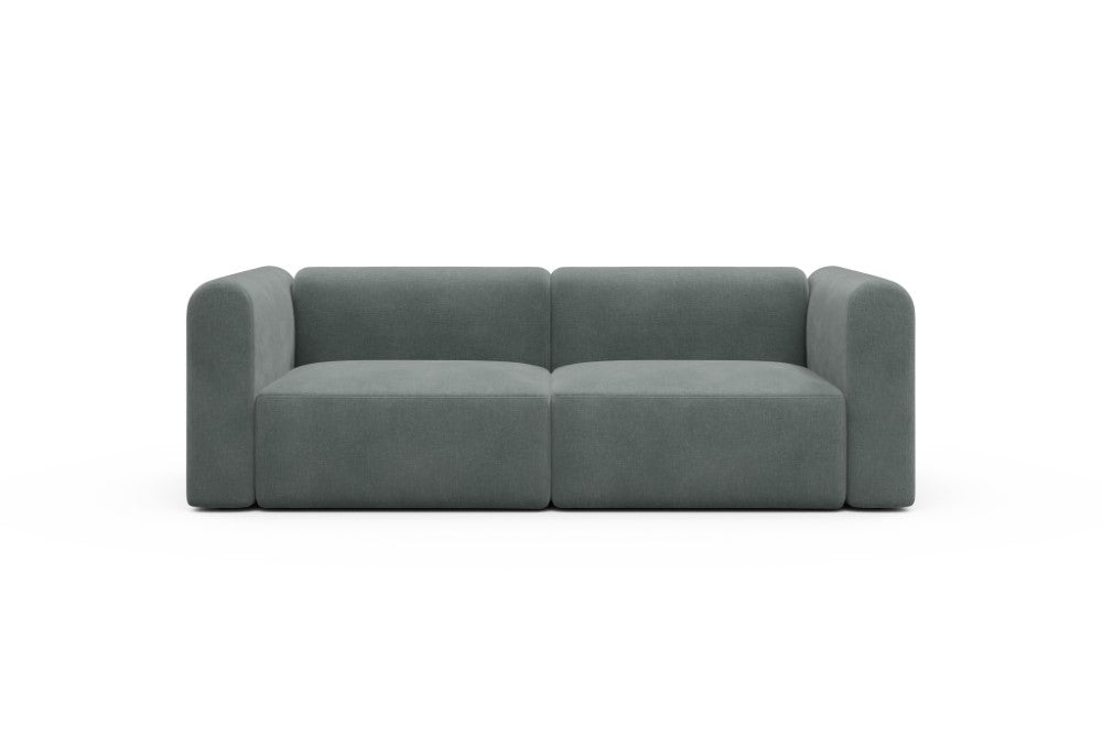 Rund Modular Sofa - Configurations 1 - B2H - 240 x 97 cm - 2,5 Seater - 812 Smooth Smooth Silver Grey