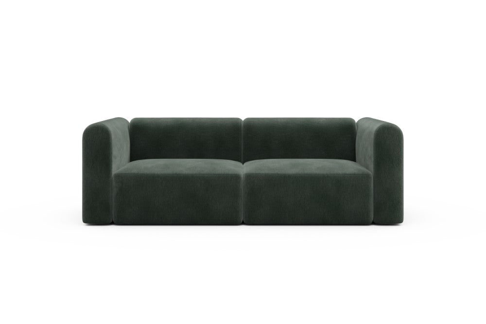 Rund Modular Sofa - Configurations 1 - B2H - 240 x 97 cm - 2,5 Seater - 814 Smooth Laural Green