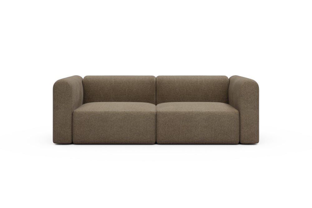 Rund Modular Sofa - Configurations 1 - B2H - 240 x 97 cm - 2,5 Seater - 817 Aivi Khaki Brown