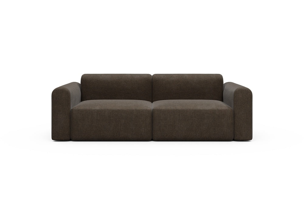 Rund Modular Sofa - Configurations 1 - B2L - 240 x 97 cm - 2,5 Seater - 411 Esina Cedar Brown