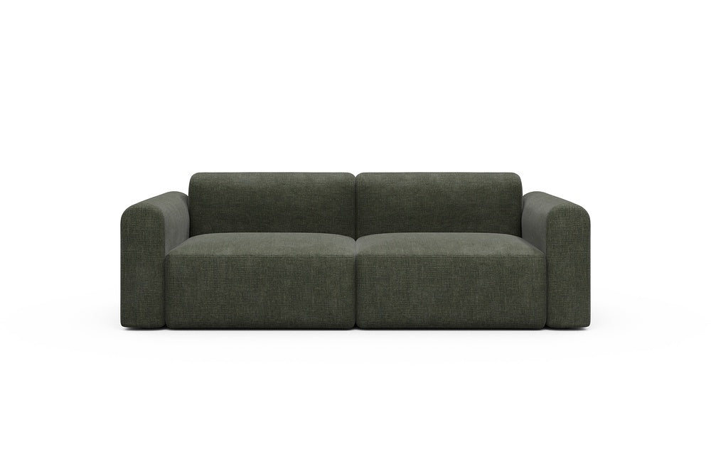 Rund Modular Sofa - Configurations 1 - B2L - 240 x 97 cm - 2,5 Seater - 413 Esina Olive Green