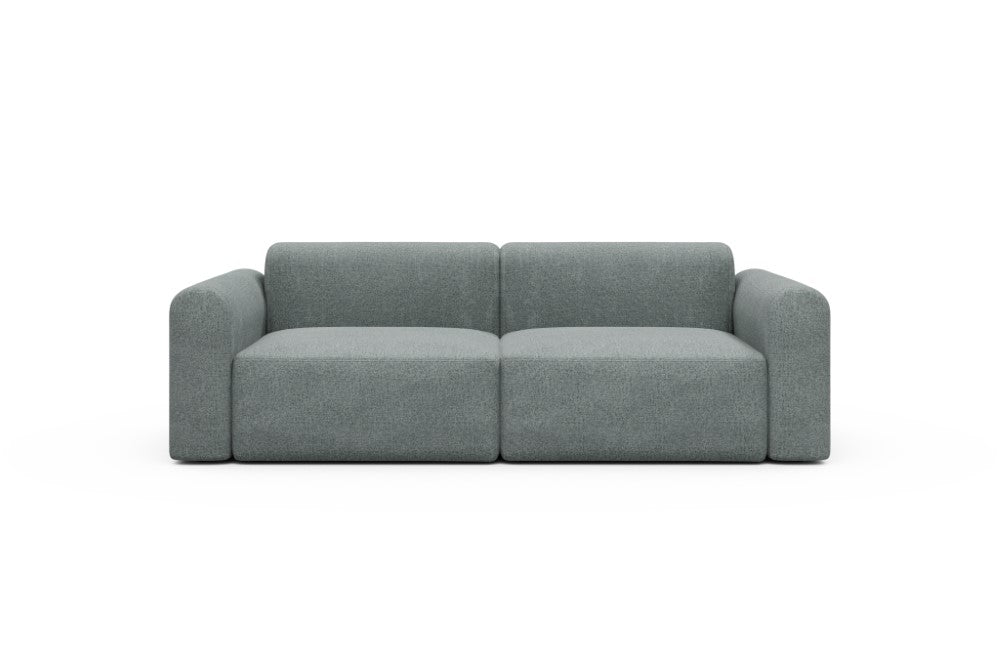 Rund Modular Sofa - Configurations 1 - B2L - 240 x 97 cm - 2,5 Seater - 499 Casone Light mixed Green