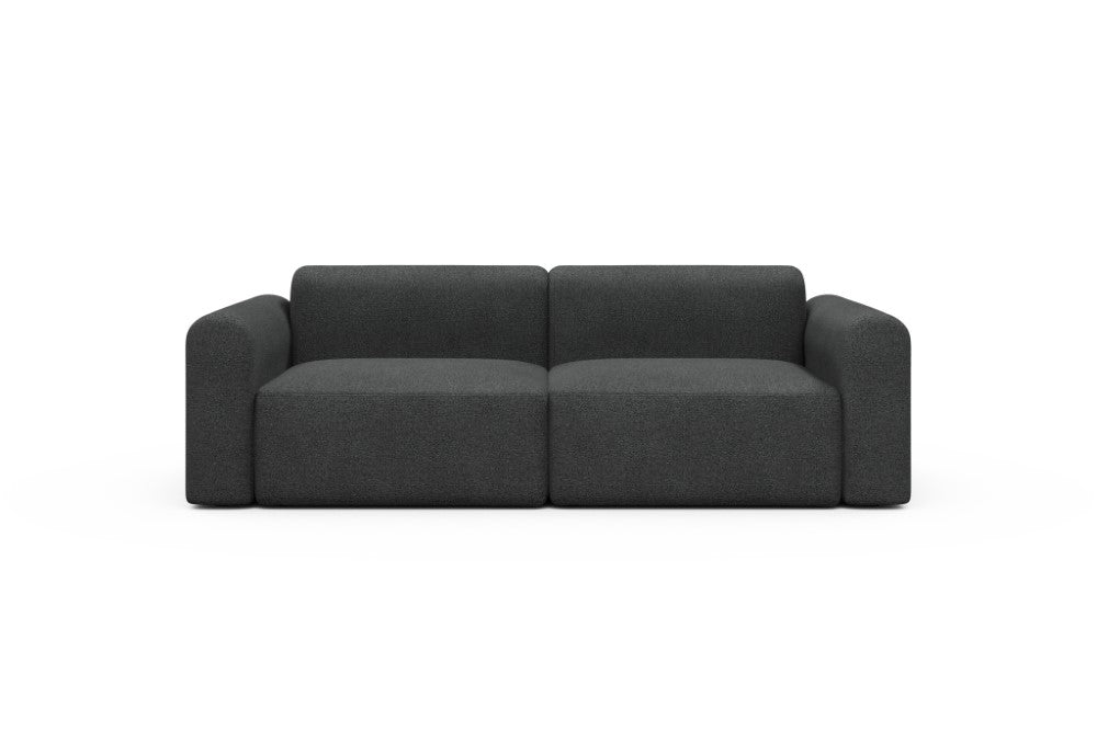 Rund Modular Sofa - Configurations 1 - B2L - 240 x 97 cm - 2,5 Seater - 529 Bouclé Charcoal