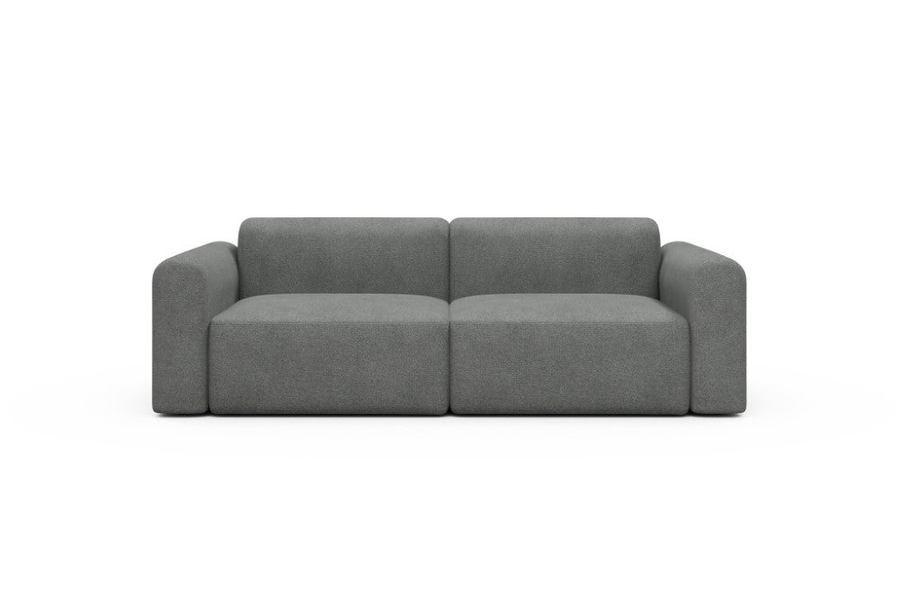 Rund Modular Sofa - Configurations 1 - B2L - 240 x 97 cm - 2,5 Seater - 533 Bouclé Ash Grey