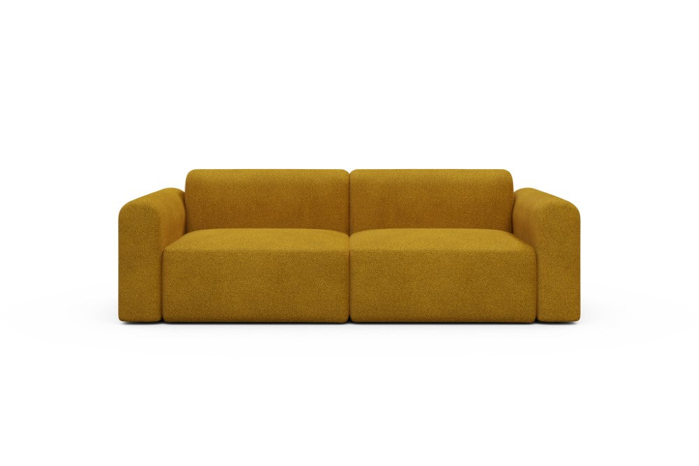 Rund Modular Sofa - Configurations 1 - B2L - 240 x 97 cm - 2,5 Seater - 536 Bouclé Ochre