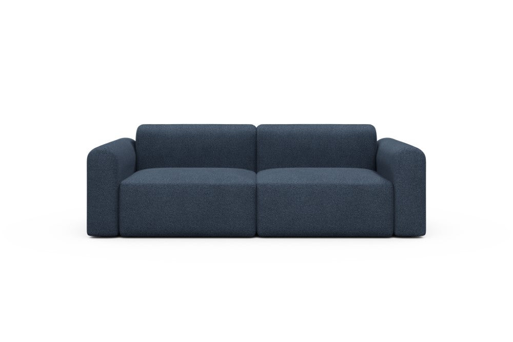 Rund Modular Sofa - Configurations 1 - B2L - 240 x 97 cm - 2,5 Seater - 537 Bouclé Blue