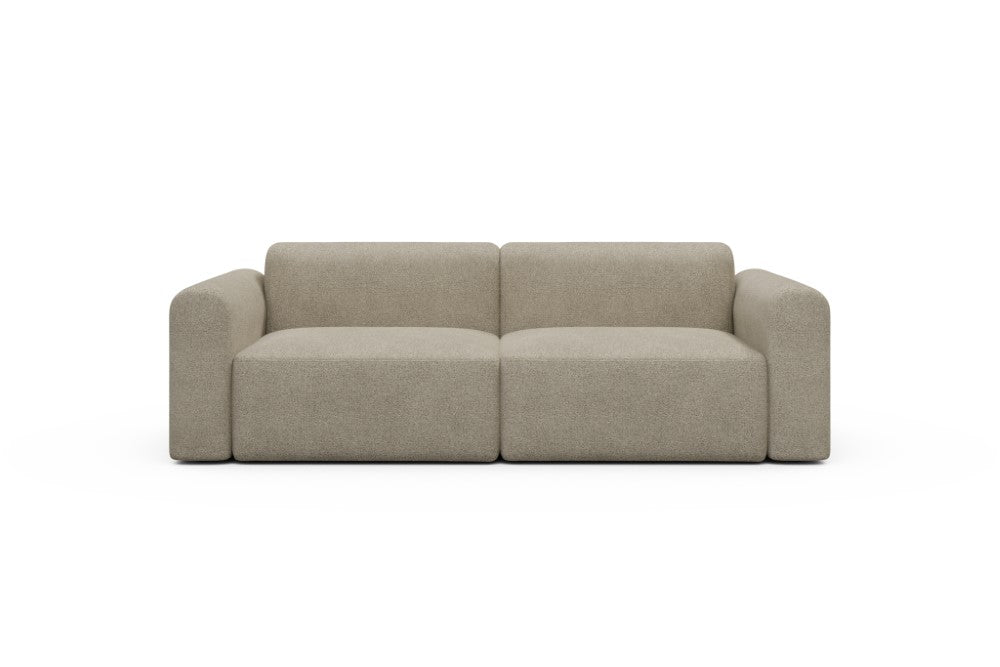 Rund Modular Sofa - Configurations 1 - B2L - 240 x 97 cm - 2,5 Seater - 539 Bouclé Beige