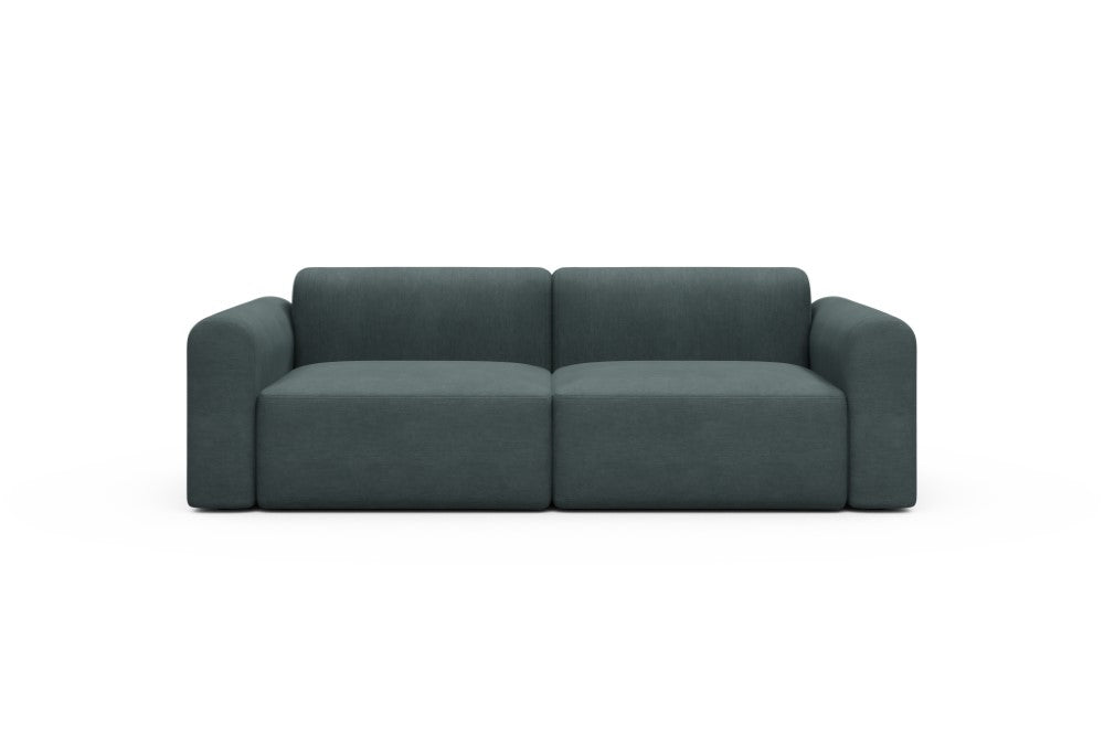Rund Modular Sofa - Configurations 1 - B2L - 240 x 97 cm - 2,5 Seater - 573 Vivus Dusty Blue
