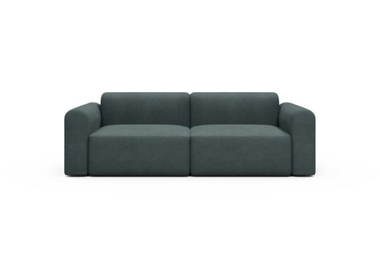Rund Modular Sofa - Configurations 1 - B2L - 240 x 97 cm - 2,5 Seater - 573 Vivus Dusty Blue