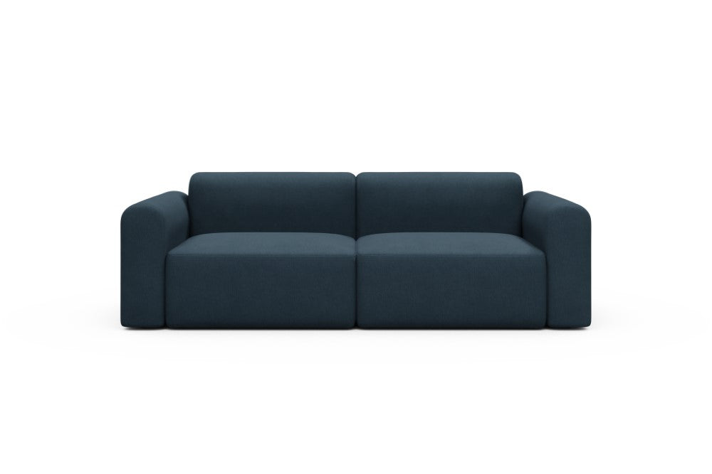 Rund Modular Sofa - Configurations 1 - B2L - 240 x 97 cm - 2,5 Seater - 580 Argus Navy Blue