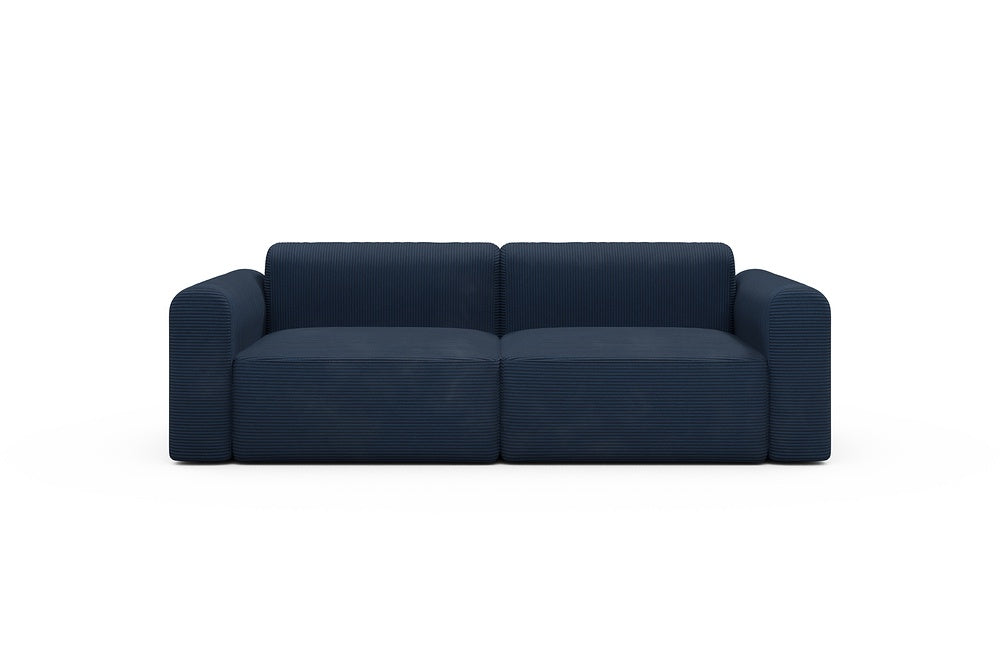 Rund Modular Sofa - Configurations 1 - B2L - 240 x 97 cm - 2,5 Seater - 591 Corduroy Midnight-Blue