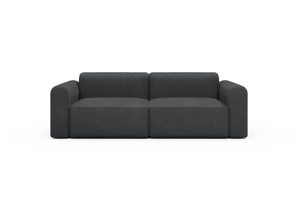 Rund Modular Sofa - Configurations 1 - B2L - 240 x 97 cm - 2,5 Seater - 593 Corduroy Graphite