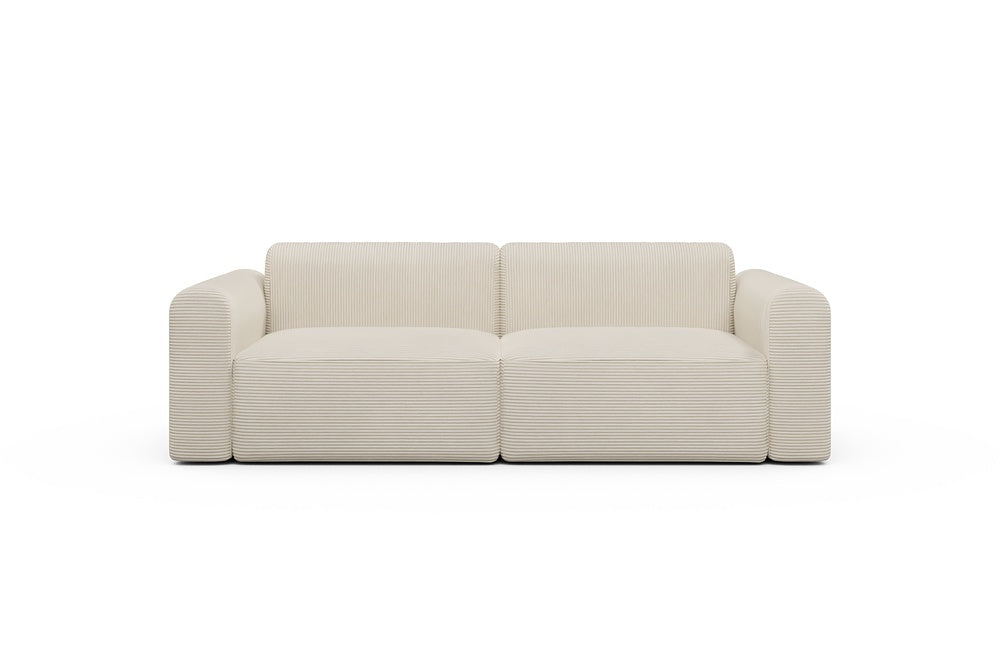 Rund Modular Sofa - Configurations 1 - B2L - 240 x 97 cm - 2,5 Seater - 594 Corduroy Ivory