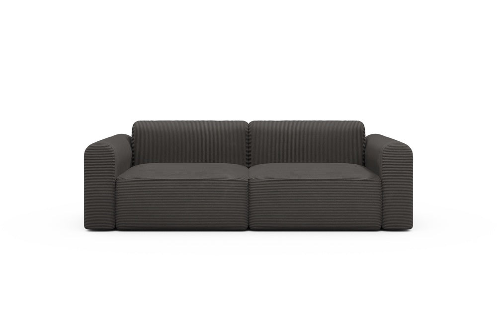 Rund Modular Sofa - Configurations 1 - B2L - 240 x 97 cm - 2,5 Seater - 597 Corduroy Charcoal