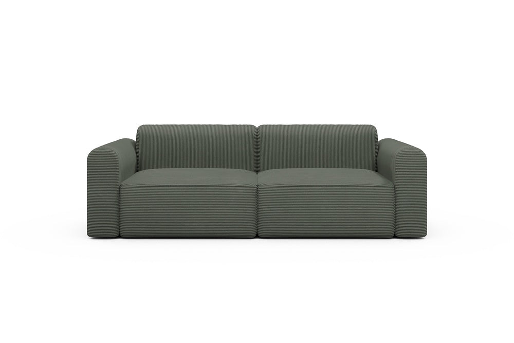 Rund Modular Sofa - Configurations 1 - B2L - 240 x 97 cm - 2,5 Seater - 598 Corduroy Sage