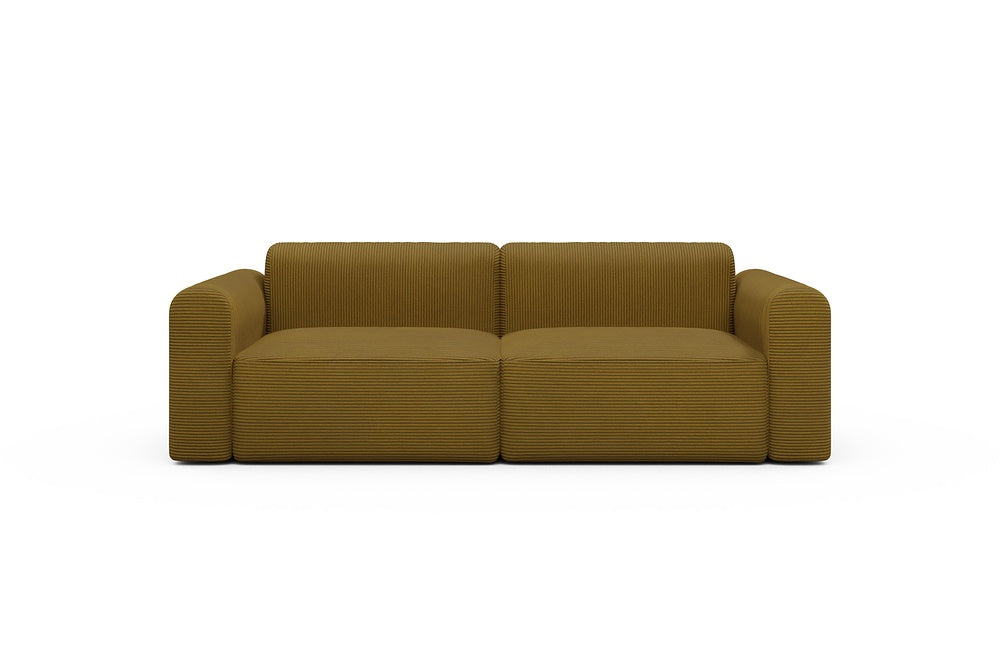 Rund Modular Sofa - Configurations 1 - B2L - 240 x 97 cm - 2,5 Seater - 601 Corduroy Ochre