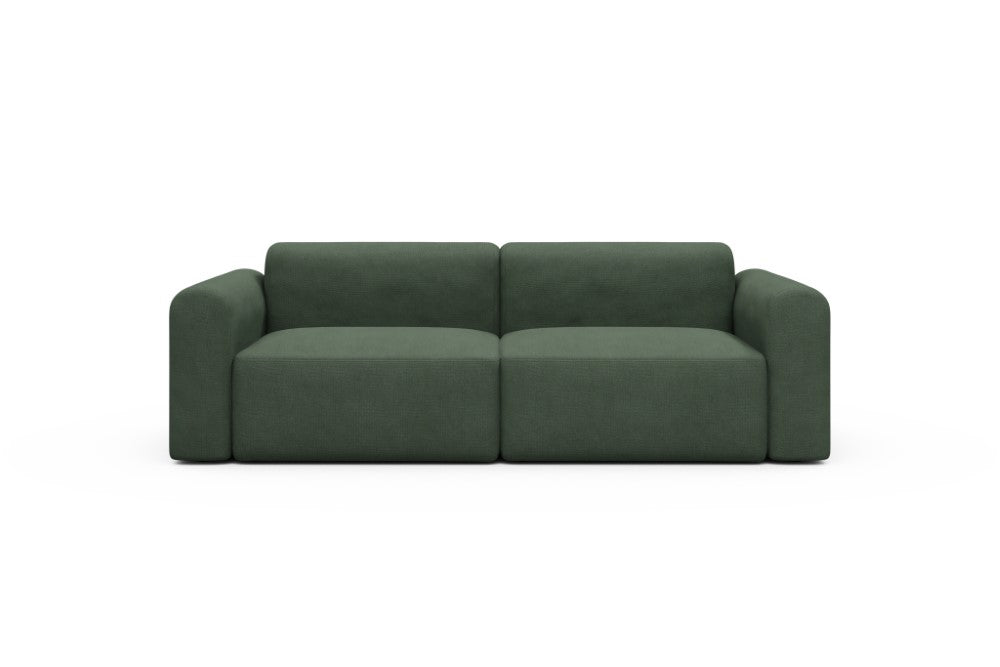 Rund Modular Sofa - Configurations 1 - B2L - 240 x 97 cm - 2,5 Seater - 769 Cura Saga Green