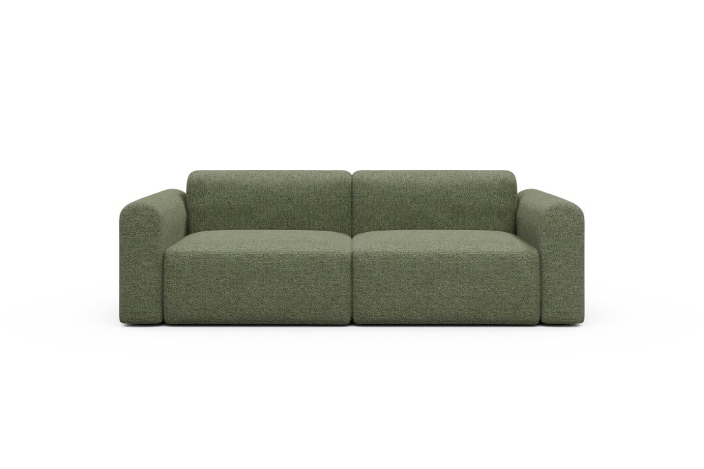 Rund Modular Sofa - Configurations 1 - B2L - 240 x 97 cm - 2,5 Seater - 775 Carreno Vivid Green