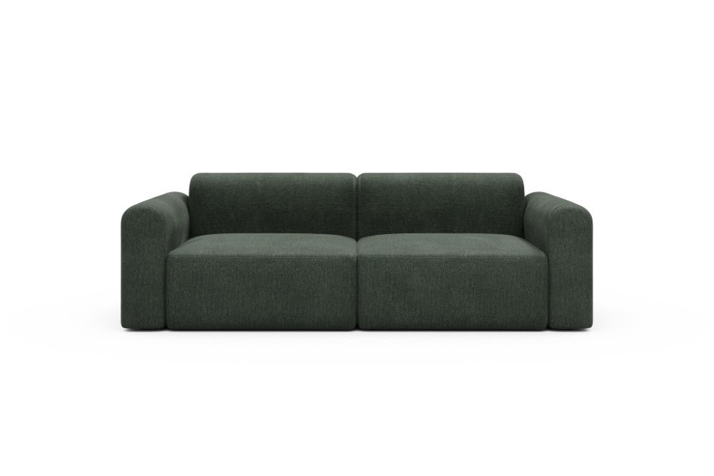 Rund Modular Sofa - Configurations 1 - B2L - 240 x 97 cm - 2,5 Seater - 818 Aivi Pine Green