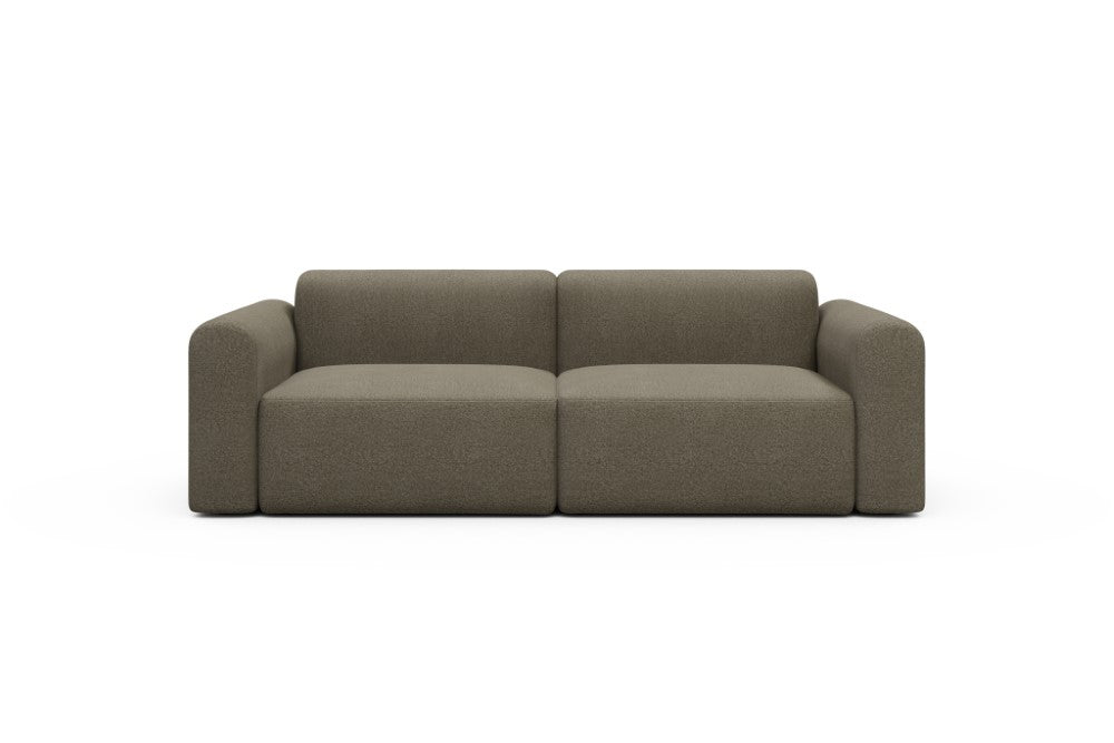 Rund Modular Sofa - Configurations 1 - B2L - 240 x 97 cm - 2,5 Seater - 850 Mahoga Caramel Grey