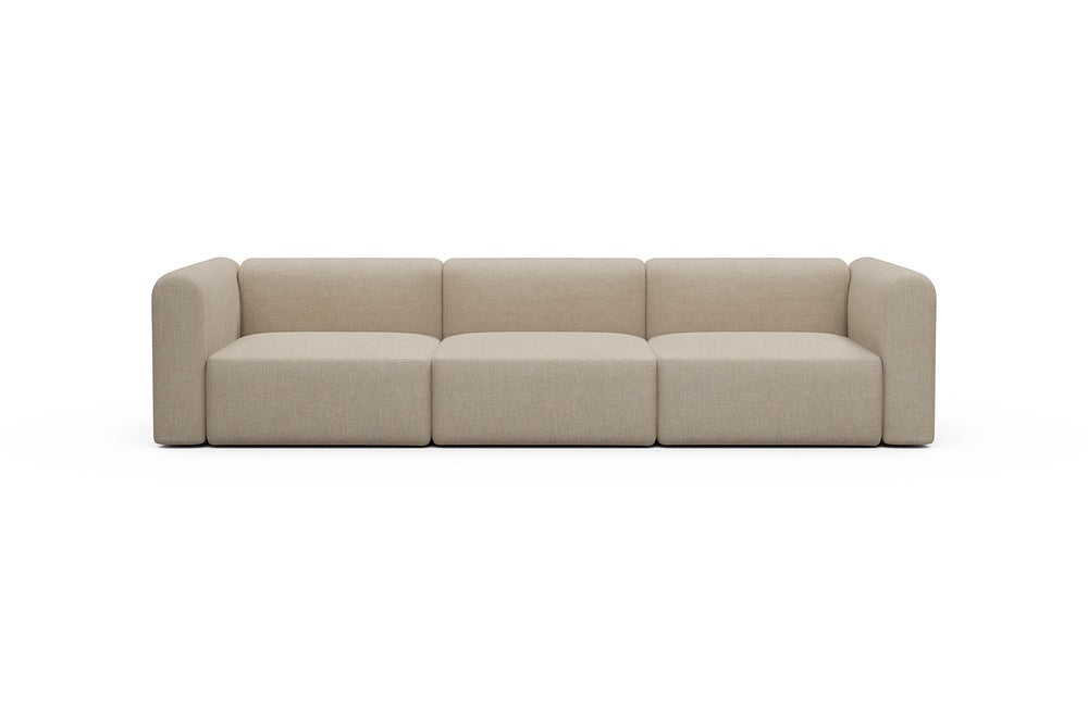 Rund Modular Sofa - Configurations 1 - B3H - 335 x 97 cm - 3,5 Seater - 410 Esina Almond Beige