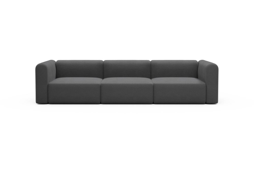 Rund Modular Sofa - Configurations 1 - B3H - 335 x 97 cm - 3,5 Seater - 441 Satya Warm Zinc