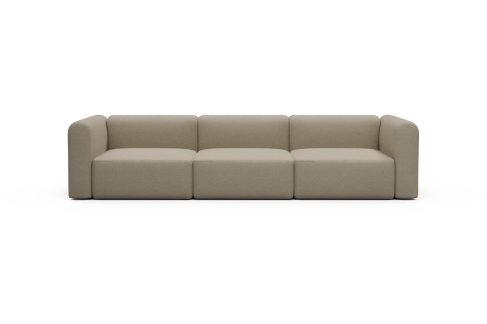 Rund Modular Sofa - Configurations 1 - B3H - 335 x 97 cm - 3,5 Seater - 445 Satya Natural Biege