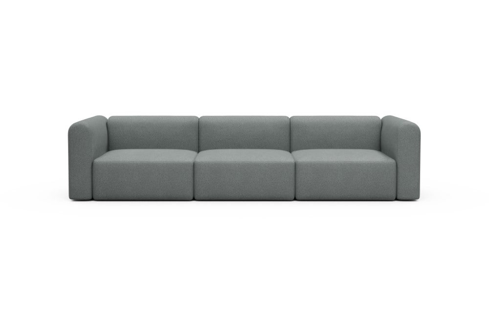 Rund Modular Sofa - Configurations 1 - B3H - 335 x 97 cm - 3,5 Seater - 485 Denari Soft Grey