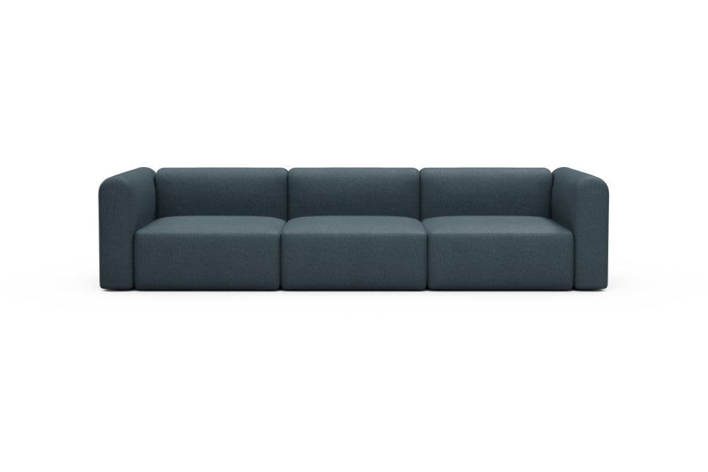 Rund Modular Sofa - Configurations 1 - B3H - 335 x 97 cm - 3,5 Seater - 489 Denari Royal Blue
