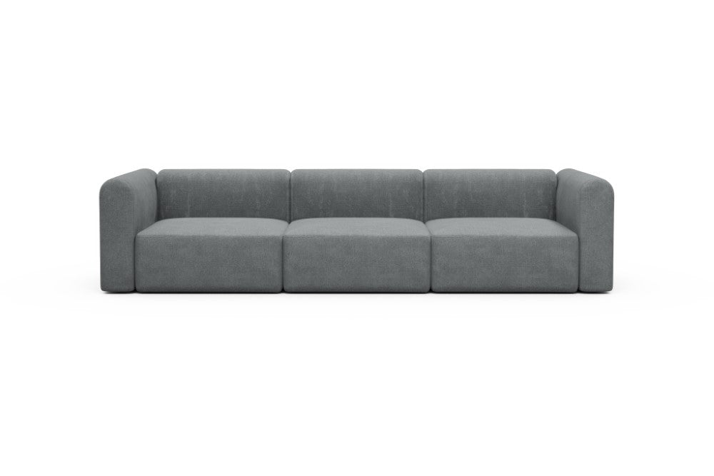 Rund Modular Sofa - Configurations 1 - B3H - 335 x 97 cm - 3,5 Seater - 495 Casone Gravel Grey