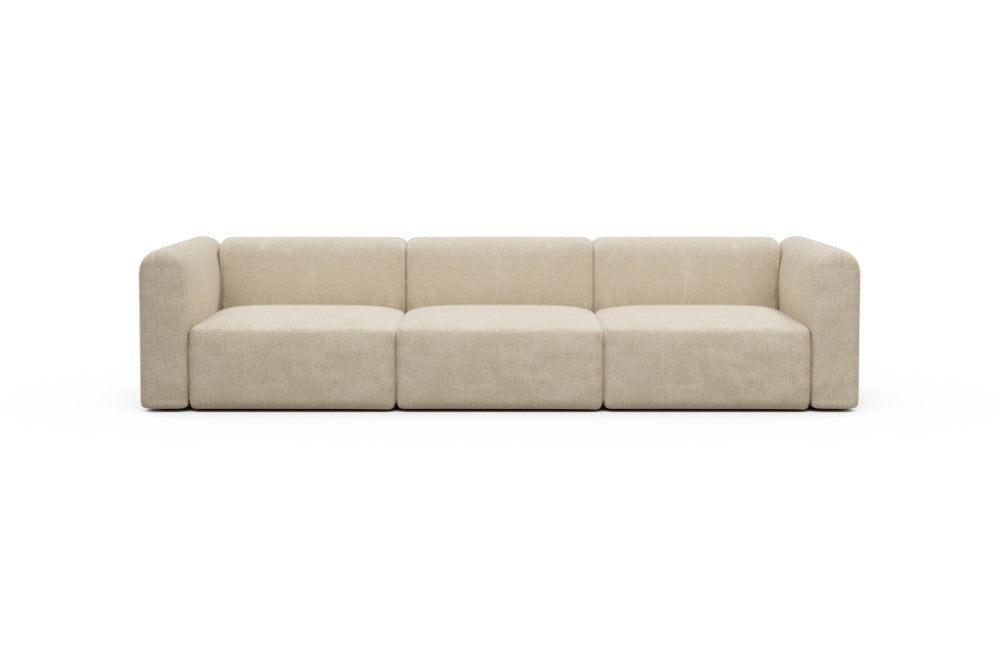 Rund Modular Sofa - Configurations 1 - B3H - 335 x 97 cm - 3,5 Seater - 496 Casone Natural Beigie