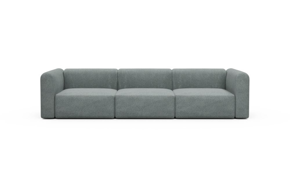 Rund Modular Sofa - Configurations 1 - B3H - 335 x 97 cm - 3,5 Seater - 499 Casone Light mixed Green