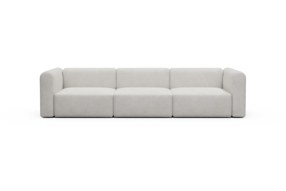 Rund Modular Sofa - Configurations 1 - B3H - 335 x 97 cm - 3,5 Seater - 574 Vivus Dusty Off White