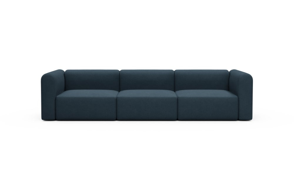 Rund Modular Sofa - Configurations 1 - B3H - 335 x 97 cm - 3,5 Seater - 580 Argus Navy Blue