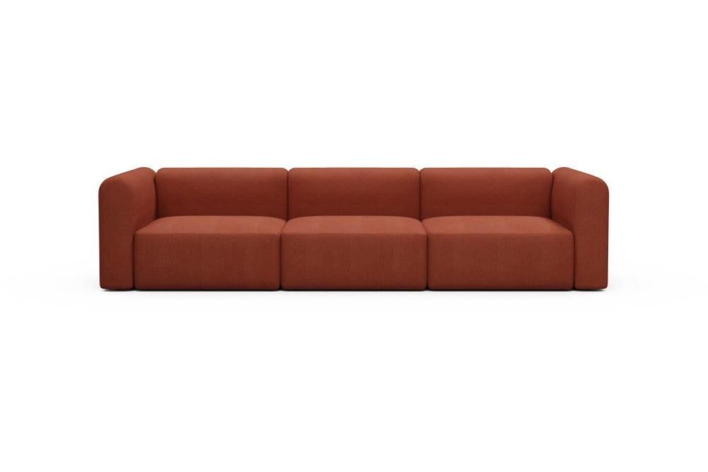 Rund Modular Sofa - Configurations 1 - B3H - 335 x 97 cm - 3,5 Seater - 581 Argus Rust