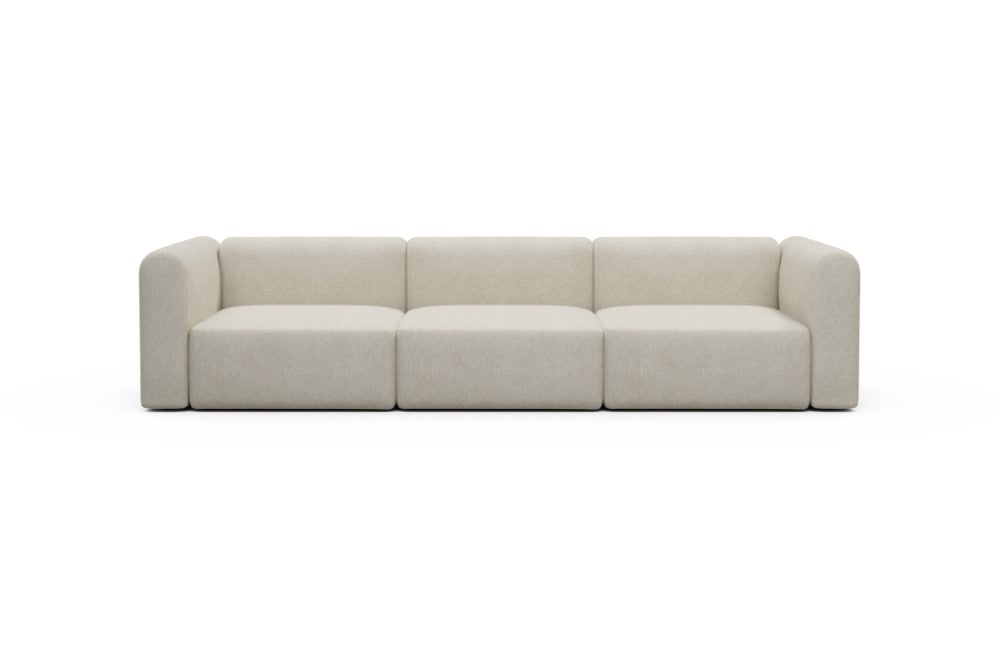 Rund Modular Sofa - Configurations 1 - B3H - 335 x 97 cm - 3,5 Seater - 584 Argus Natural
