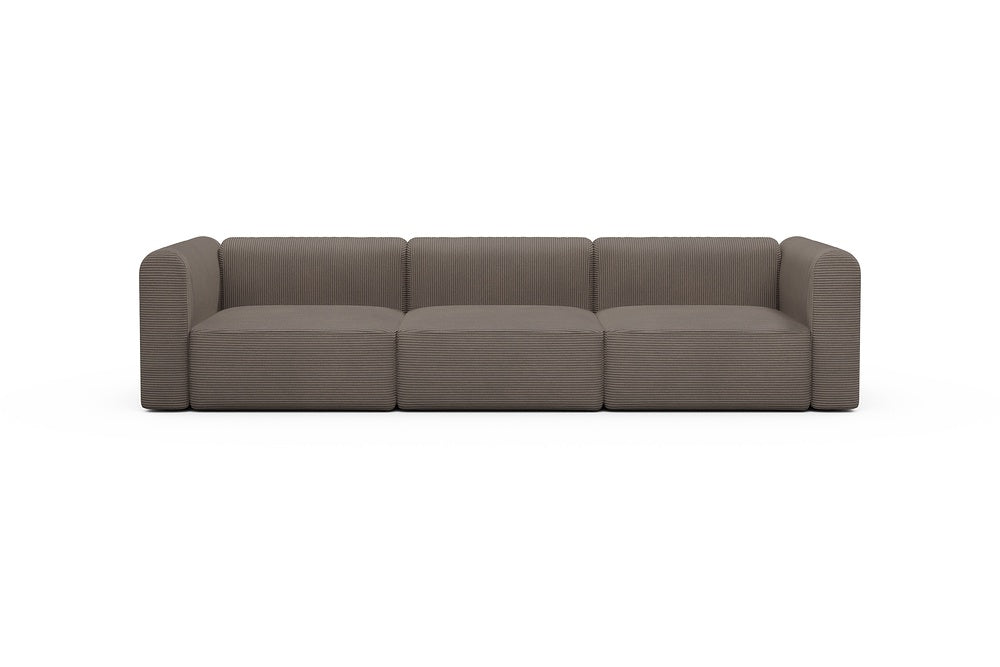 Rund Modular Sofa - Configurations 1 - B3H - 335 x 97 cm - 3,5 Seater - 596 Corduroy Mocha
