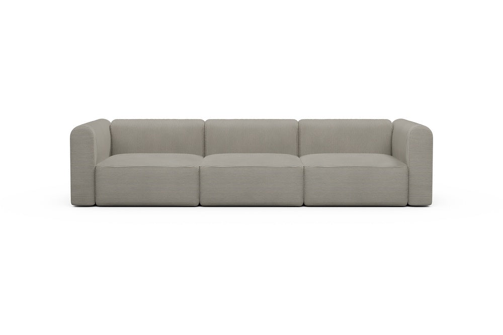 Rund Modular Sofa - Configurations 1 - B3H - 335 x 97 cm - 3,5 Seater - 603 Corduroy Beige