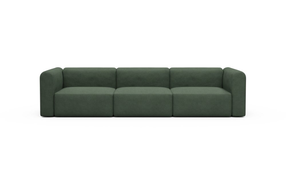 Rund Modular Sofa - Configurations 1 - B3H - 335 x 97 cm - 3,5 Seater - 769 Cura Saga Green