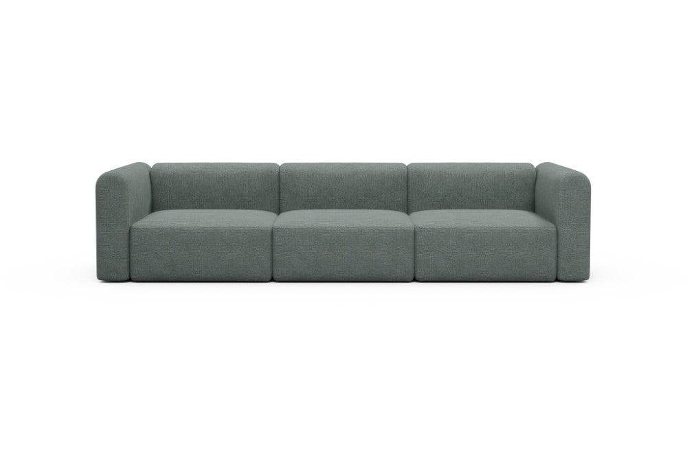 Rund Modular Sofa - Configurations 1 - B3H - 335 x 97 cm - 3,5 Seater - 770 Carreno Cielo Blue