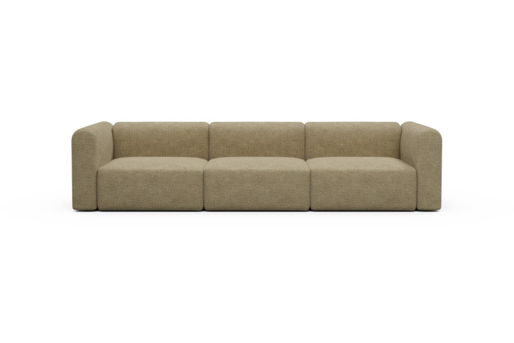 Rund Modular Sofa - Configurations 1 - B3H - 335 x 97 cm - 3,5 Seater - 774 Carreno Sicilian Yellow