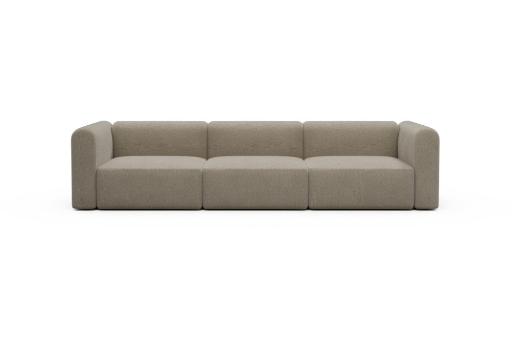 Rund Modular Sofa - Configurations 1 - B3H - 335 x 97 cm - 3,5 Seater - 810 Smooth Smooth Beige