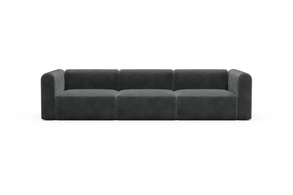 Rund Modular Sofa - Configurations 1 - B3H - 335 x 97 cm - 3,5 Seater - 811 Smooth Deep Warm Grey