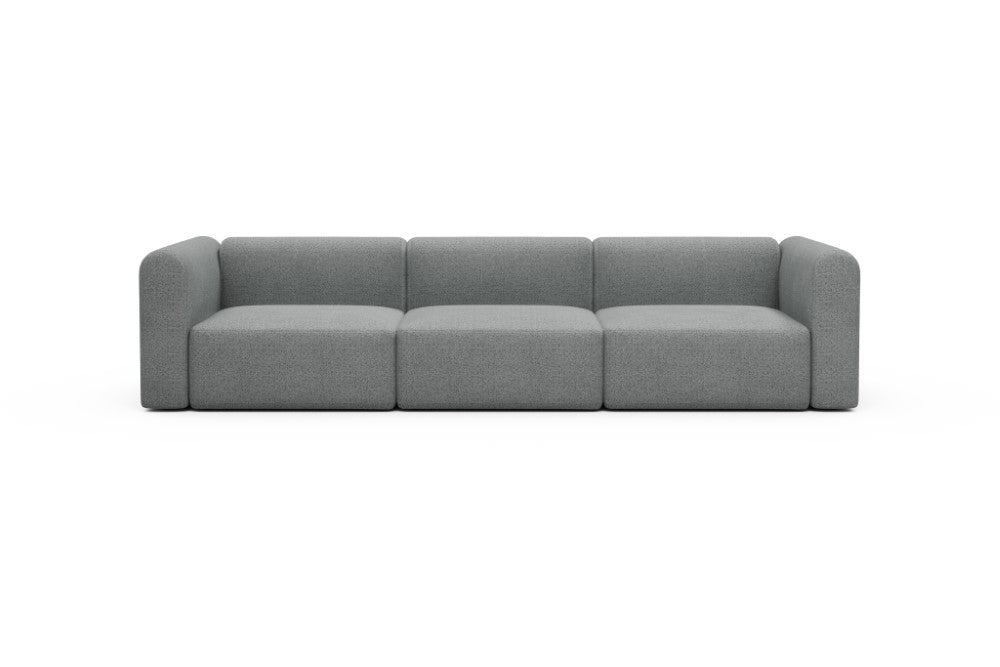 Rund Modular Sofa - Configurations 1 - B3H - 335 x 97 cm - 3,5 Seater - 819 Aivi Gravel Grey