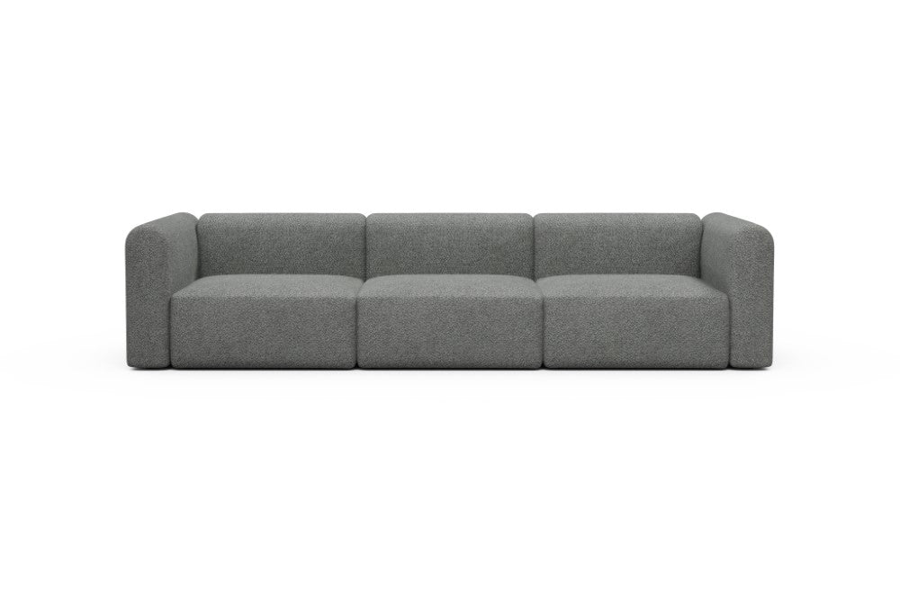 Rund Modular Sofa - Configurations 1 - B3H - 335 x 97 cm - 3,5 Seater - 868 Vanora Warm Grey
