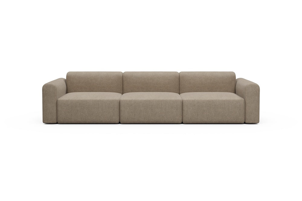 Rund Modular Sofa - Configurations 1 - B3L - 335 x 97 cm - 3,5 Seater - 417 Esina Mocha
