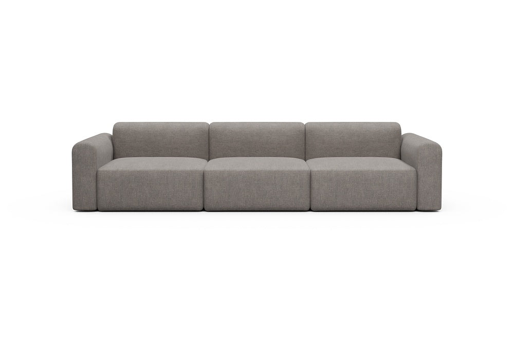 Rund Modular Sofa - Configurations 1 - B3L - 335 x 97 cm - 3,5 Seater - 418 Esina Truffle