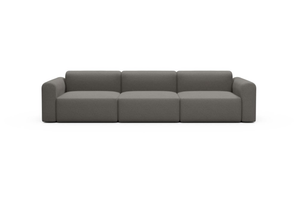 Rund Modular Sofa - Configurations 1 - B3L - 335 x 97 cm - 3,5 Seater - 446 Satya Taupe Brown