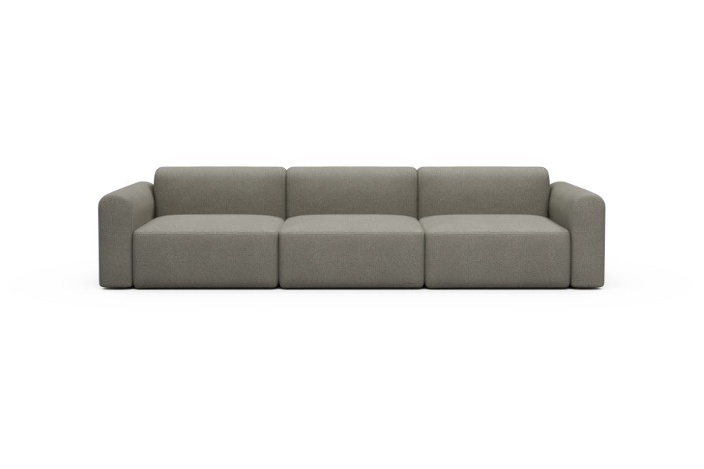 Rund Modular Sofa - Configurations 1 - B3L - 335 x 97 cm - 3,5 Seater - 486 Denari Warm Grey