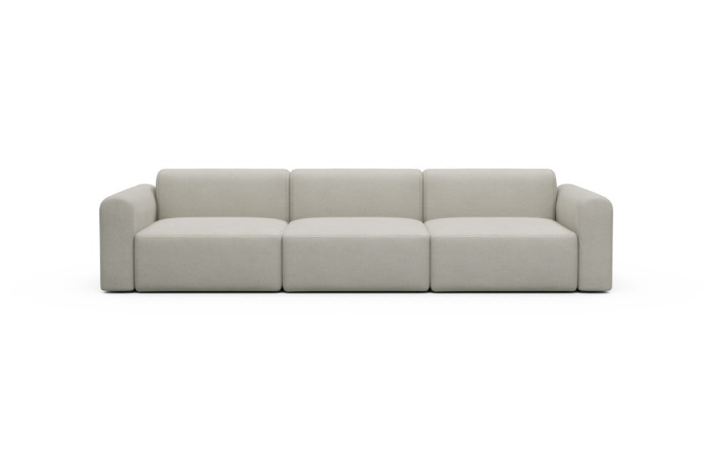 Rund Modular Sofa - Configurations 1 - B3L - 335 x 97 cm - 3,5 Seater - 487 Denari Clean Beige